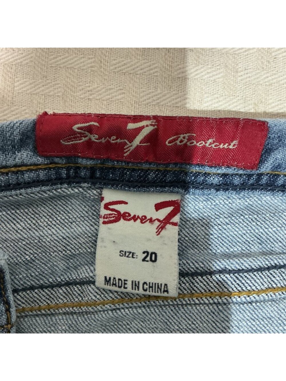 Seven7 Women's Bootcut Jeans Size 20 Light Wash Stretch Denim - Picture 4 of 9